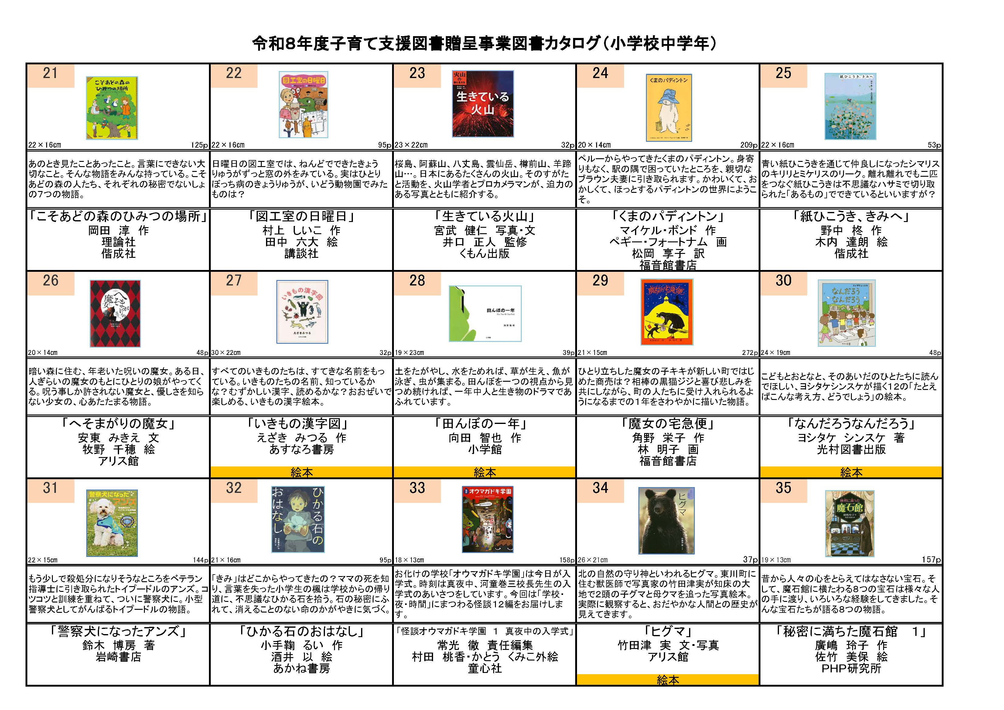 中学年向け図書